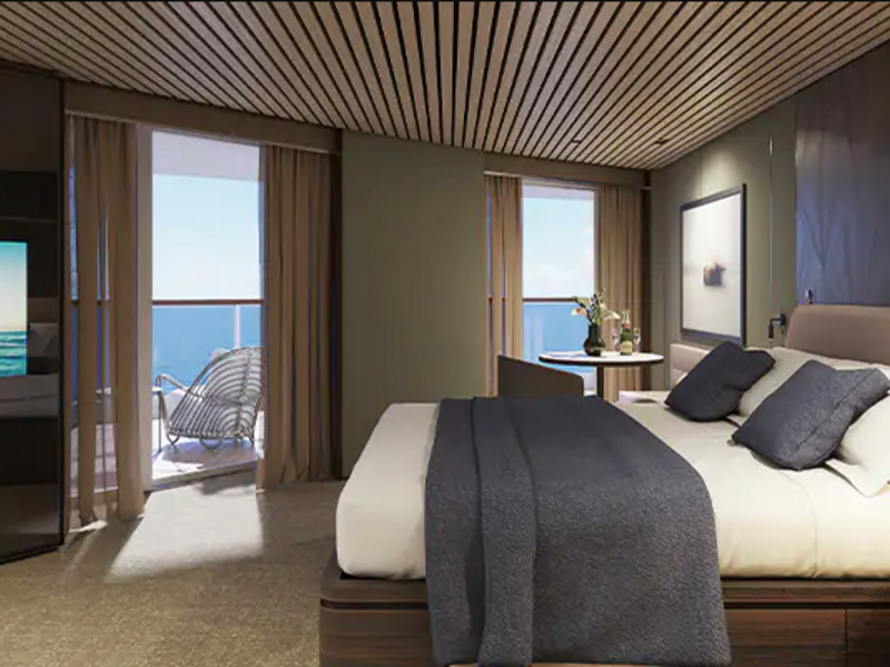 The Haven Aft-Facing Owner's Suite with Master Bedroom & Large Balcony